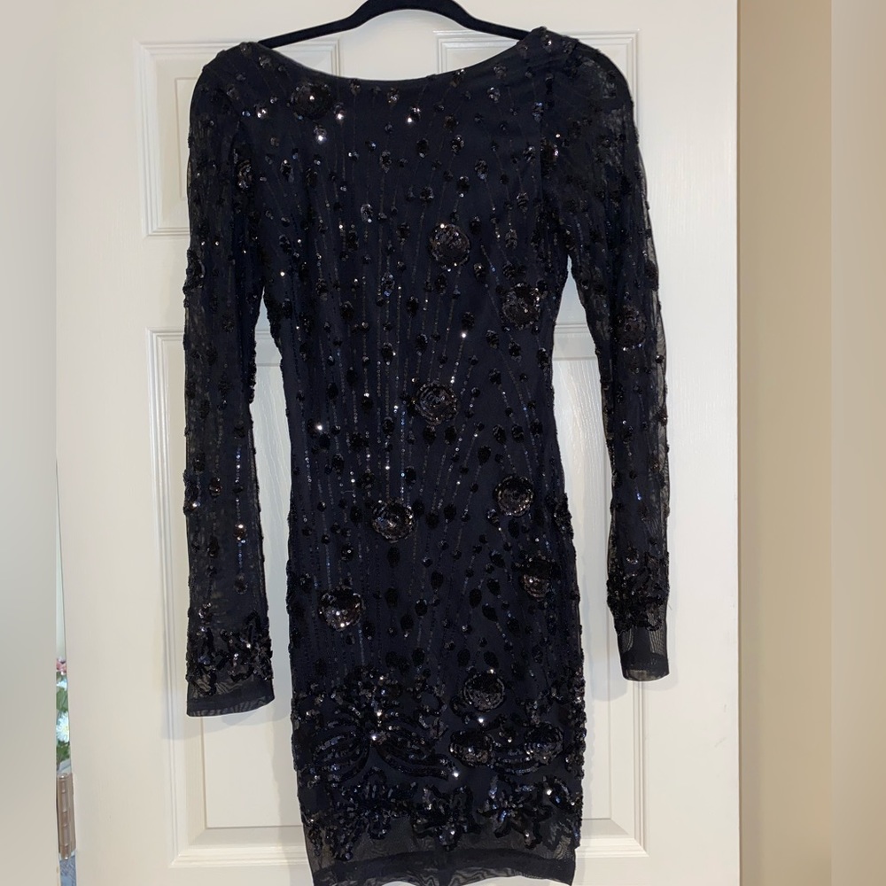 Black Sequin Dress
